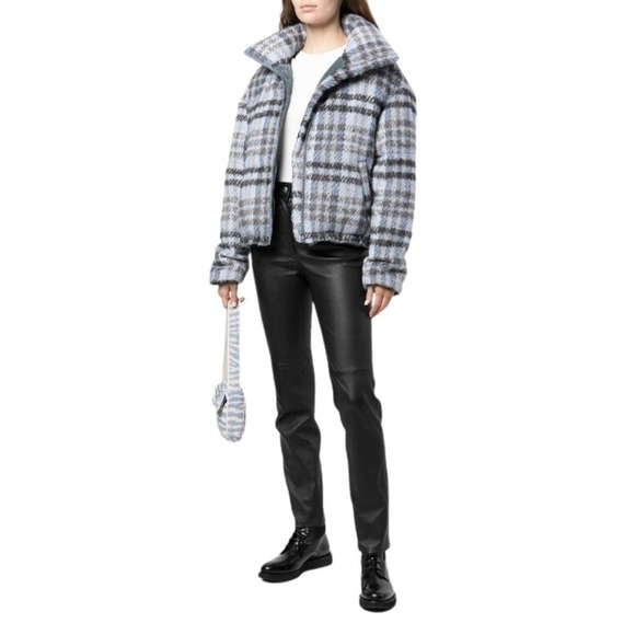 Apparis Josh Jacket Large Blue‎ Gray Plaid Puffer Faux Fur Lined Outdoor NEW - Picture 15 of 15